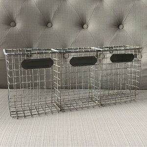 Anthropologie 3 Section Wire Organizer